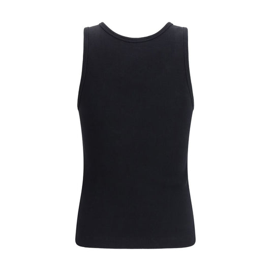 Black Cotton Tank Tops