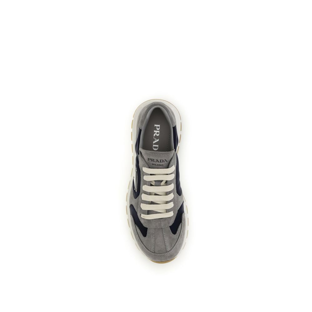 Blue Calf Leather Bos Taurus Athletic Sneakers