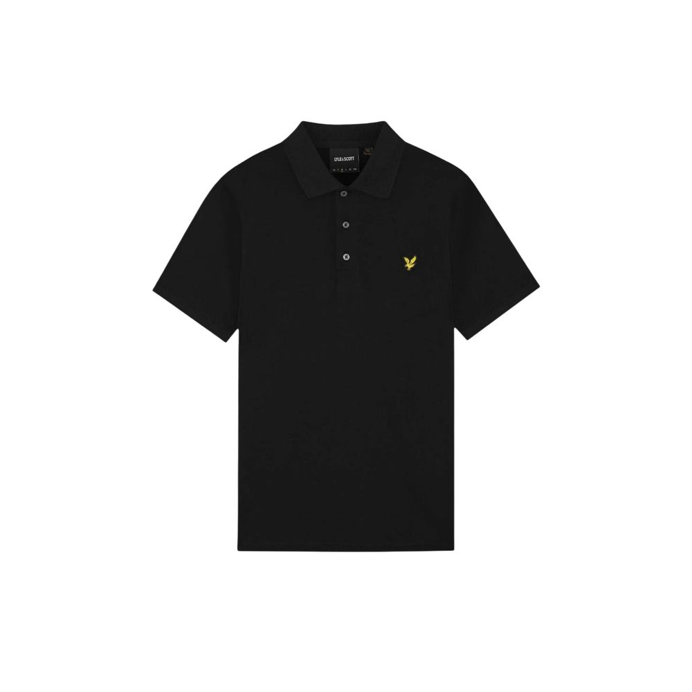 Black Cotton Polo Shirt