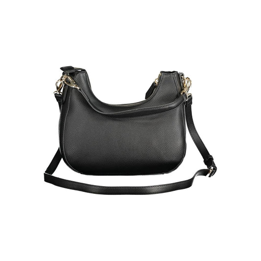Black Polyurethane Women Bag