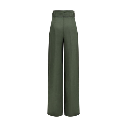 Bicolor Linen Casual Pants