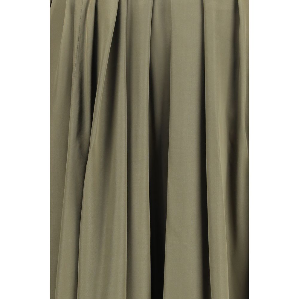 Bicolor Polyester Long Dress