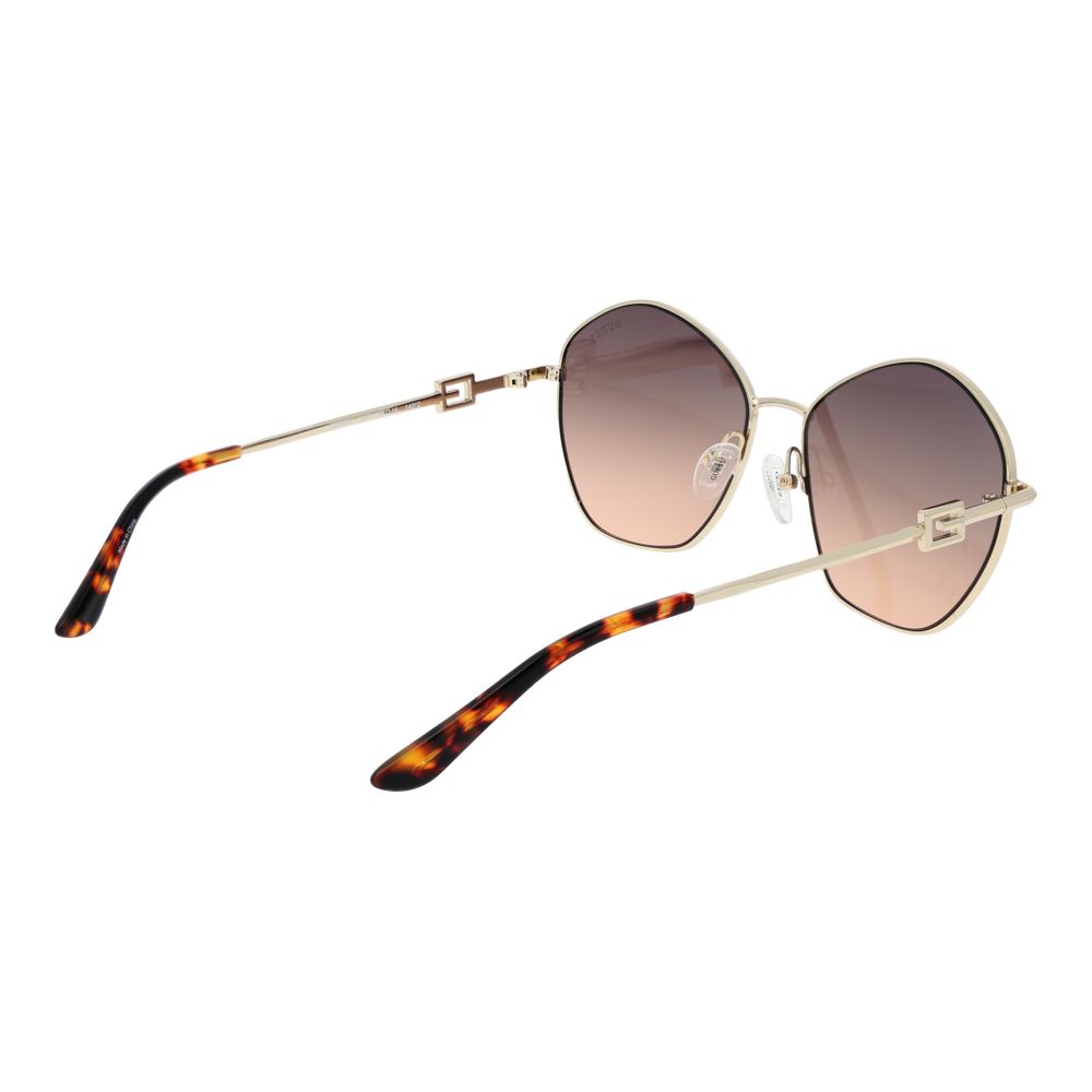Gold Metal & Plastic Sunglasses