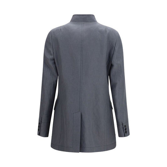 Gray Linen Coat