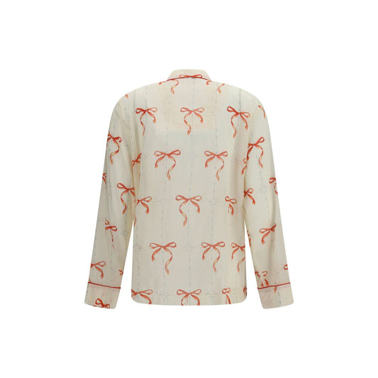 Beige Cotton Pattern Shirt