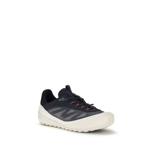 Blue Polyamide Athletic Sneakers