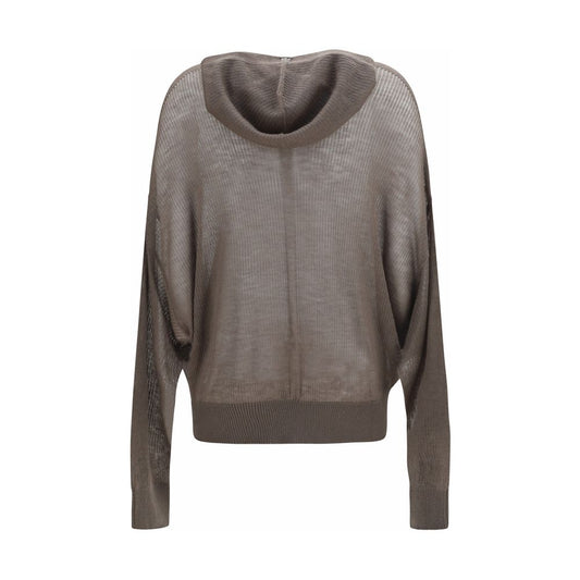 Gray Cashmere Hoodie