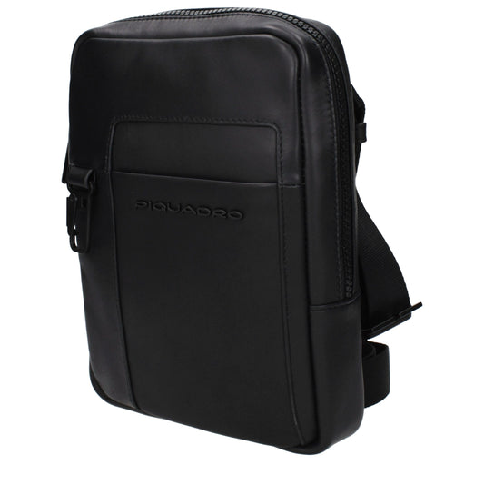 Black Leather Crossbody Bag