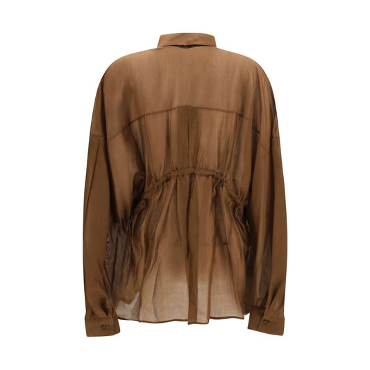 Brown Lyocell Shirt