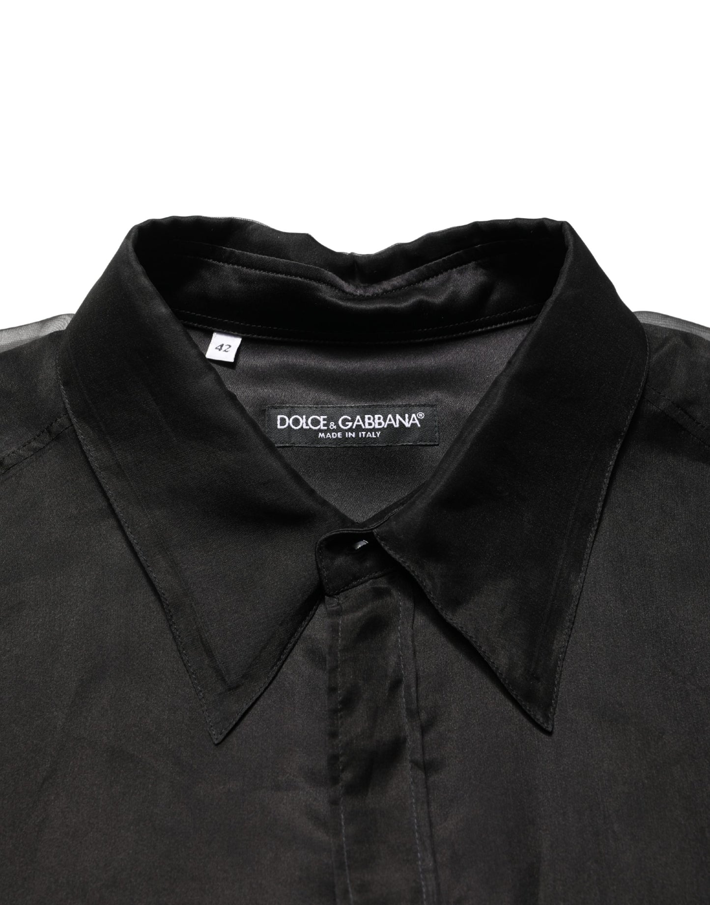 Black Ruffle Detail Semi Sheer Shirt Jacket