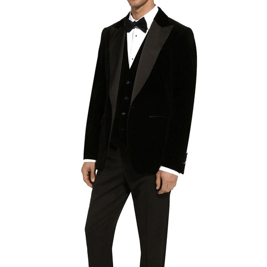 Black Cotton Blazer