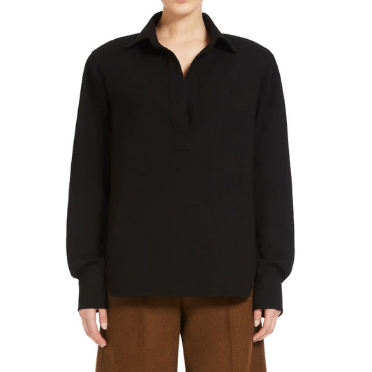 Black Cotton Dress Shirt