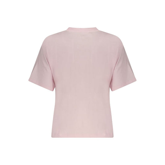 Pink Cotton Womens TShirt