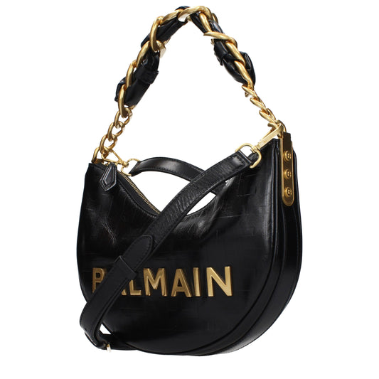 Black Leather Shoulder Bag