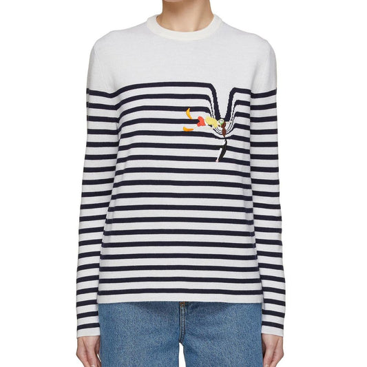 White Elastane Sweatshirt