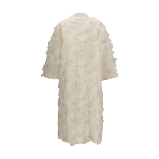 Beige Silk Coat
