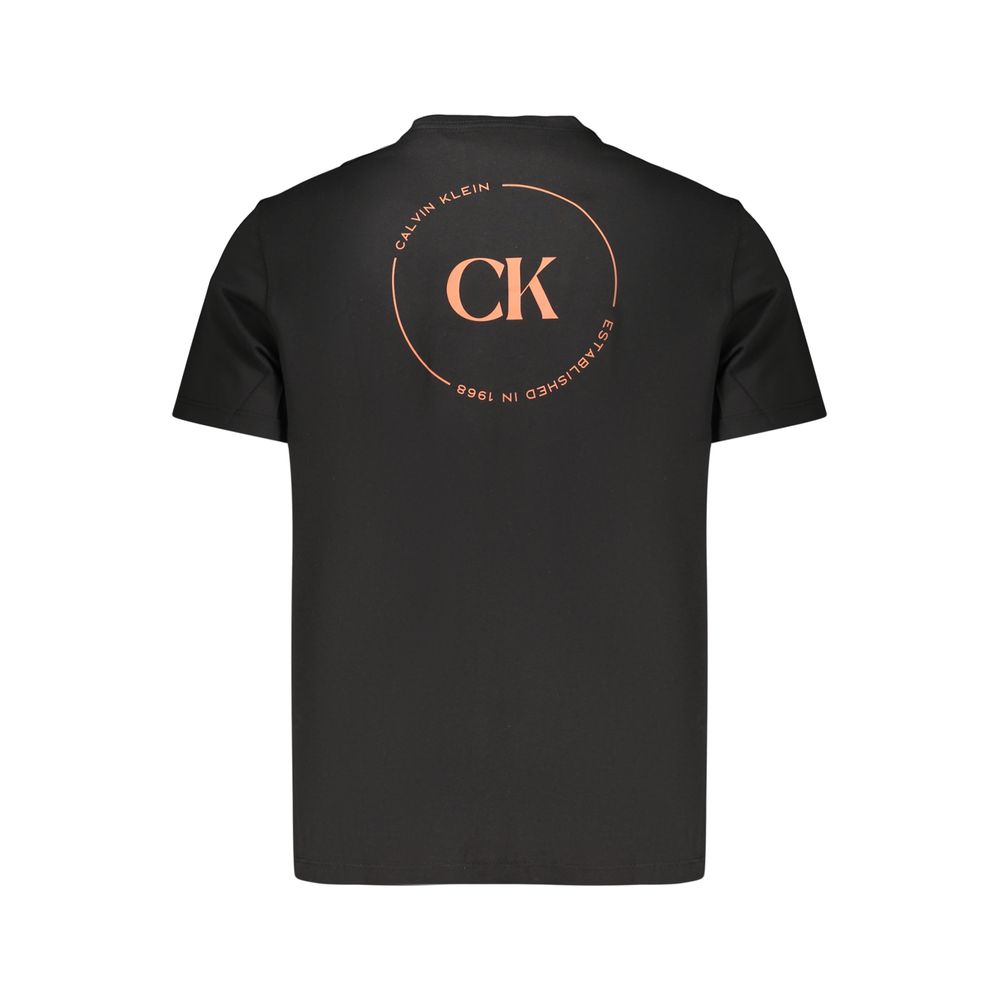 Black Cotton Men's T-Shirt