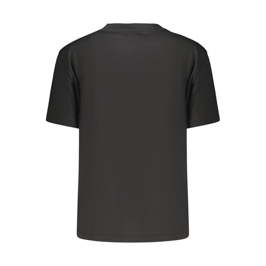 Black Cotton Womens T-Shirt