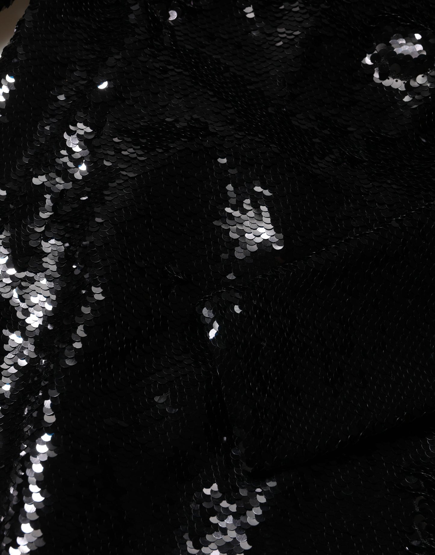 Black Bodycon Mermaid Sequinned Gown Dress