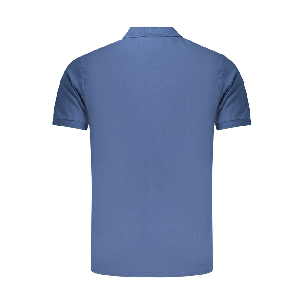 Blue Cotton Men's Polo Shirt