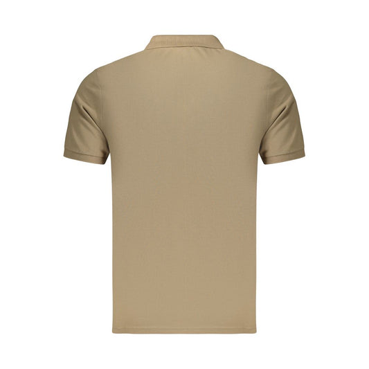 Brown Cotton Men's Polo Shirt