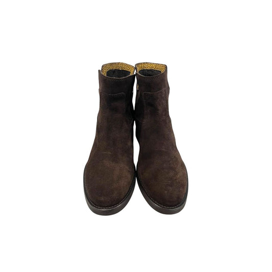 Brown Leather Women Boot