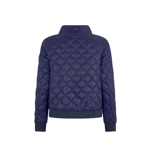 Blue Polyamide Jackets And Coat