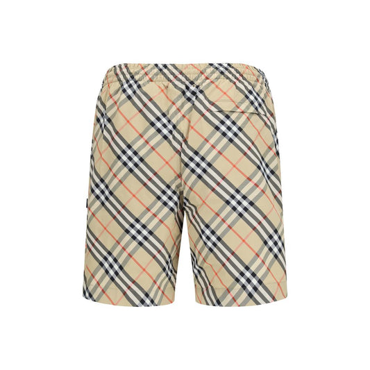 Beige Polyamide Swim Shorts