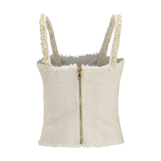 Beige Polyester Blouse