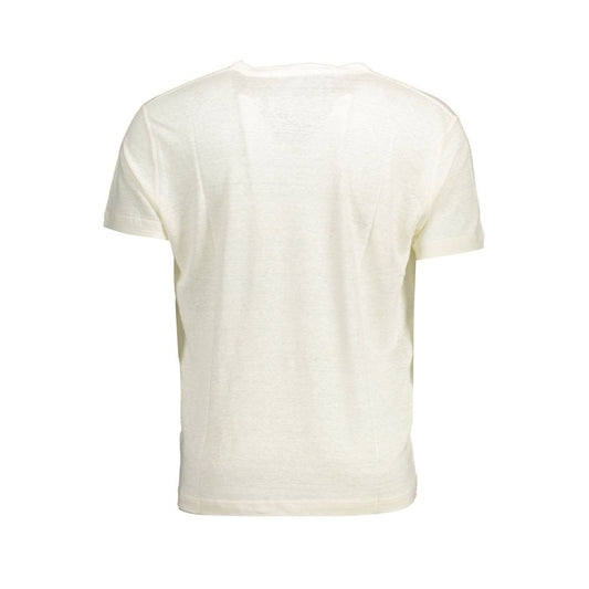 White Linen Men T-Shirt