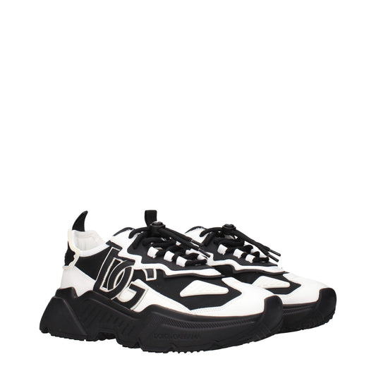 White Leather Chunky Sneakers