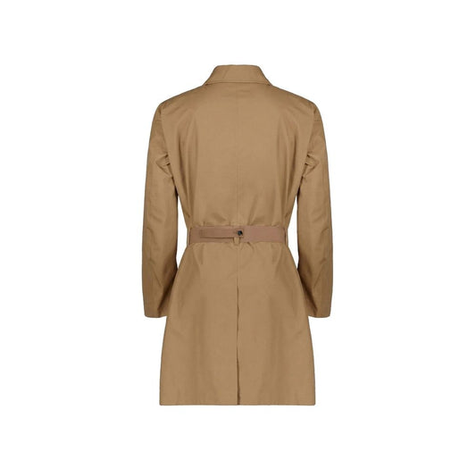 Brown Polyester Coat