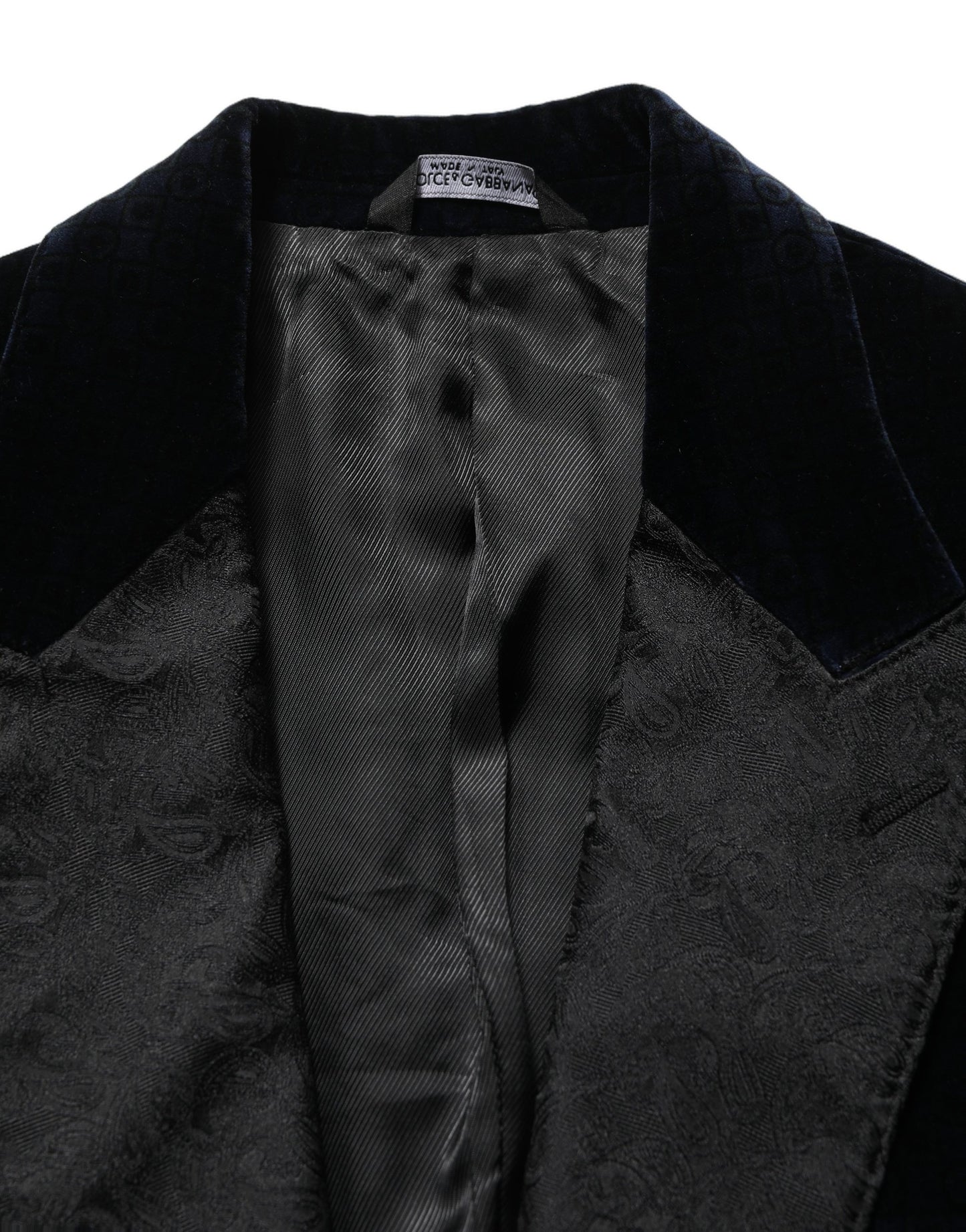 Black Cotton Single Breasted Jacket Blazer