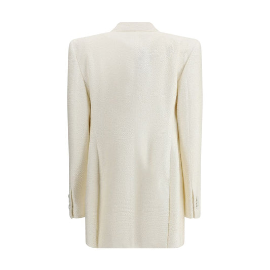 Beige Silk Blazer