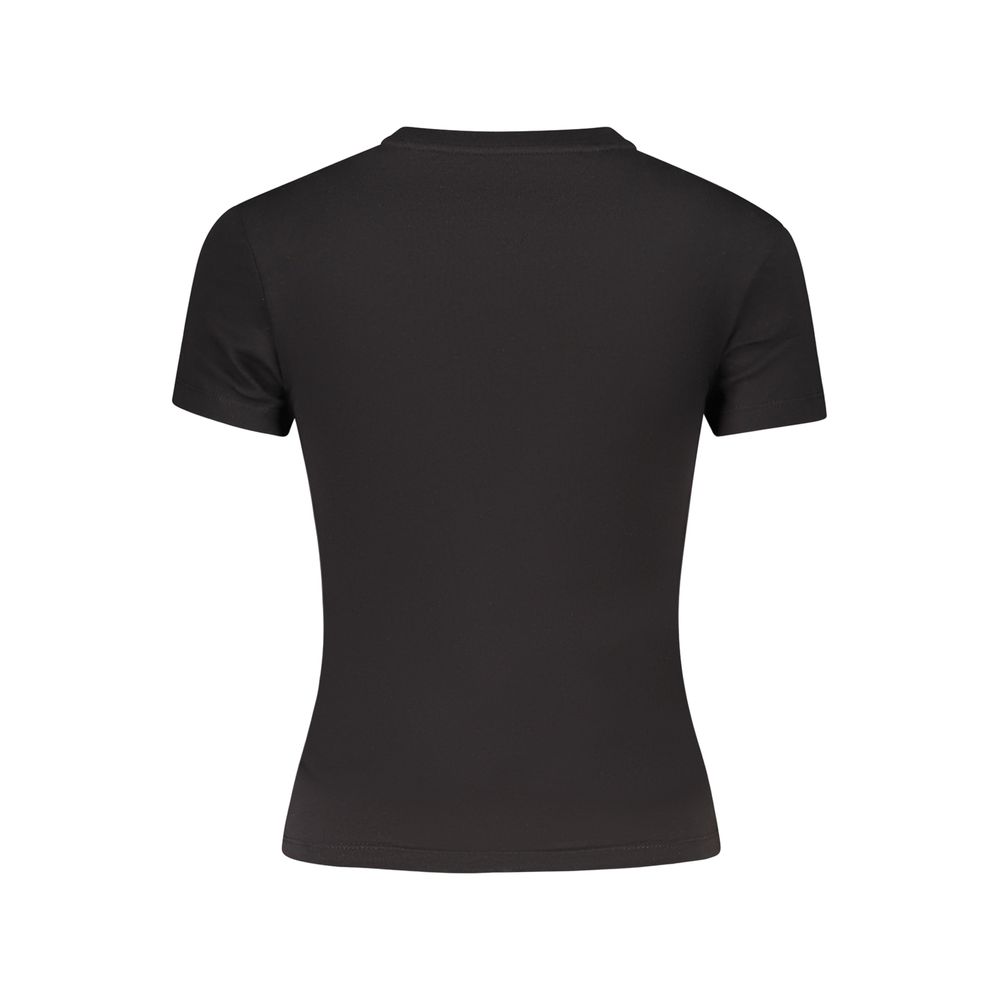 Black Cotton Women's T-Shirt