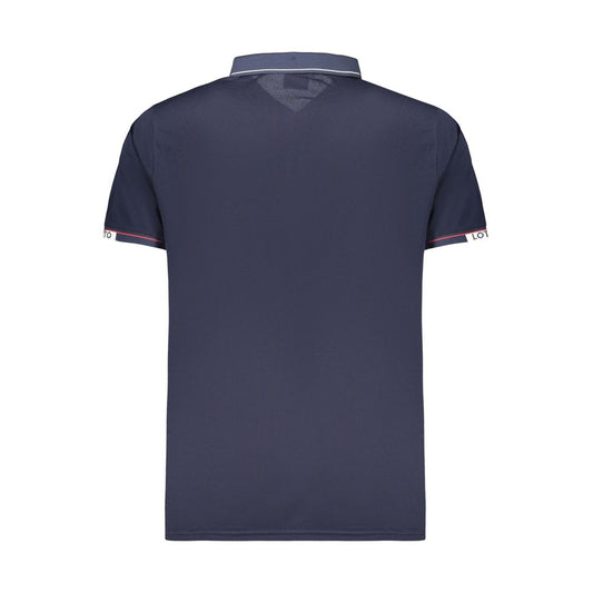 Blue Polyester Men's Polo Shirt