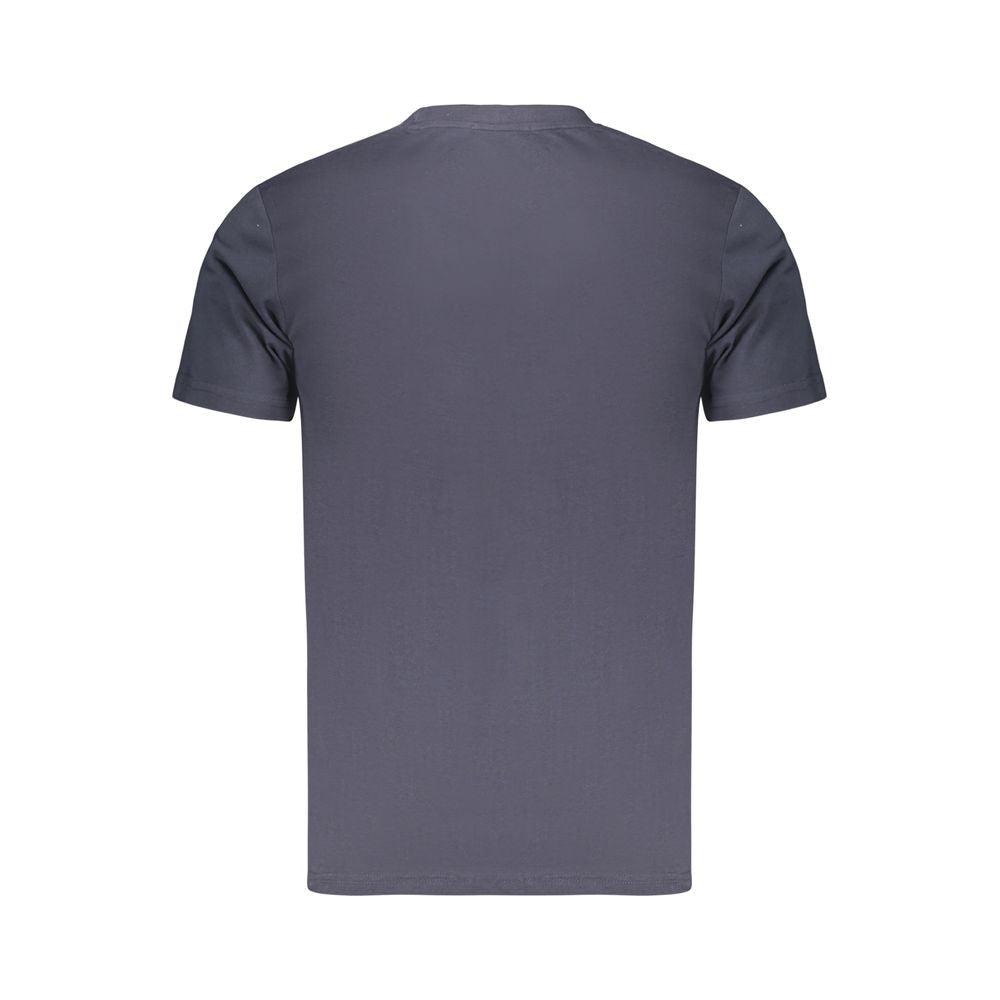 Blue Cotton Men's T-Shirt