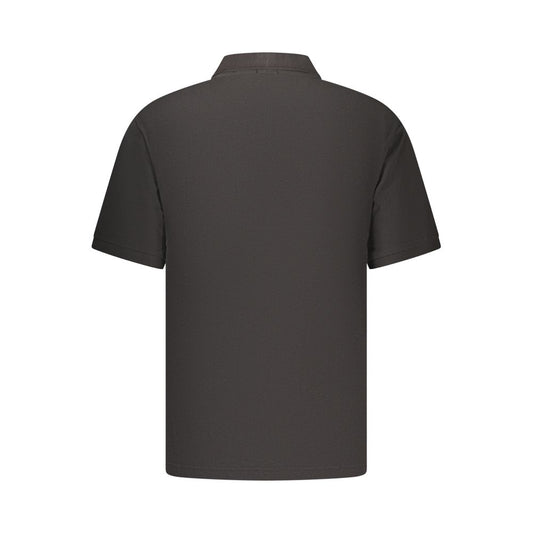 Black Cotton Men's Polo Shirt