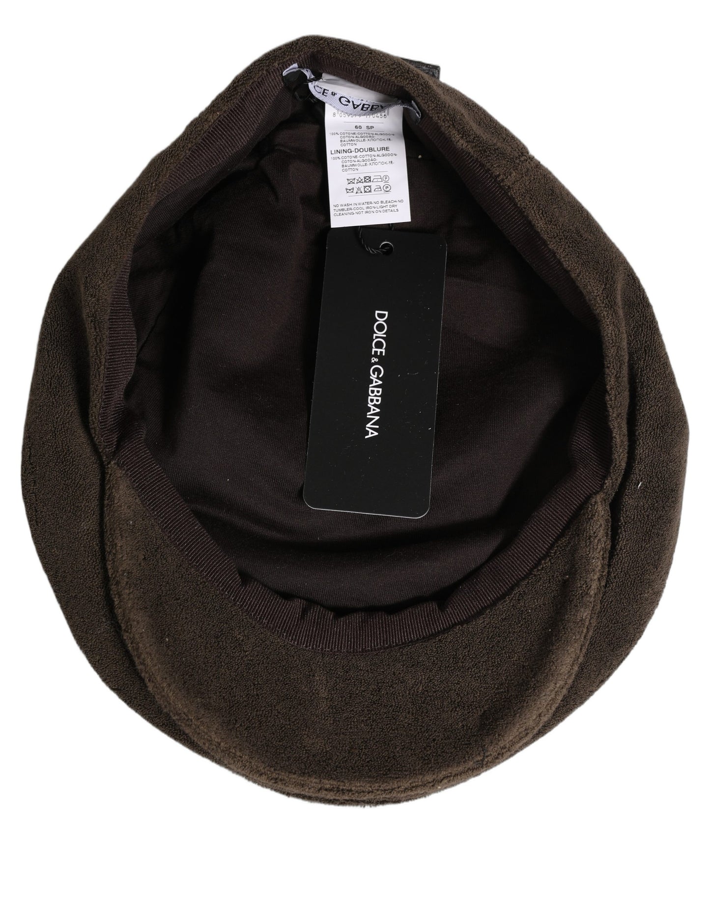 Men Brown Cotton Newsboy Cloth Capello Hat