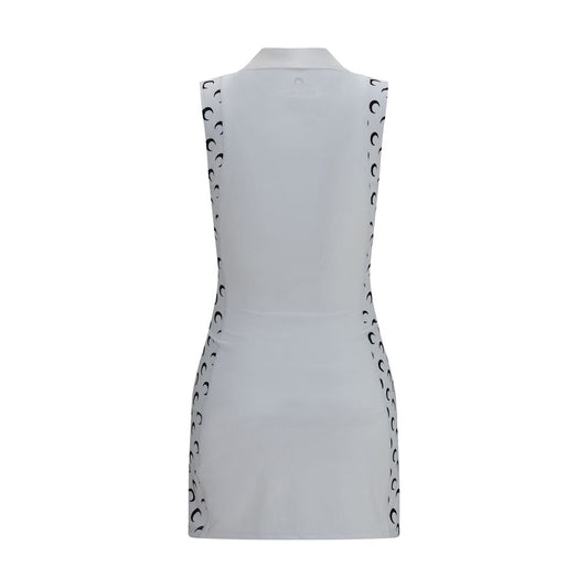 White Polyamide Casual Dress