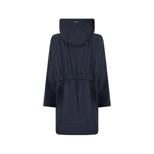 Blue Elastane Coat
