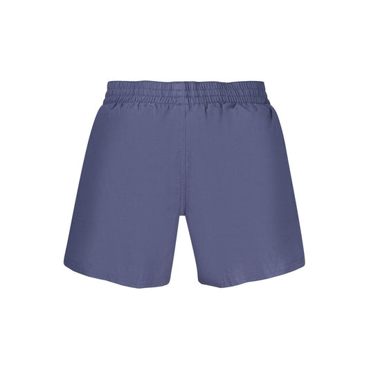 Blue Polyester Men Swim Short