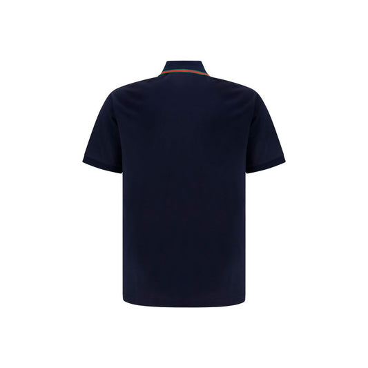 Blue Cotton Polo Shirt