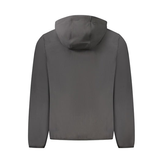 Black Polyester Men's Jacket