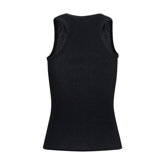 Black Cotton Tank Tops