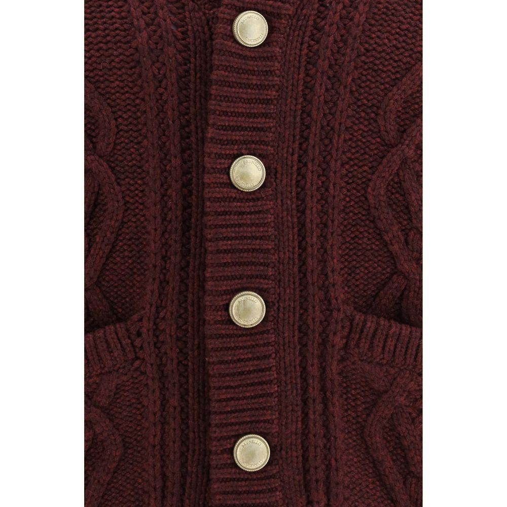 Bordeaux Cashmere Cardigan