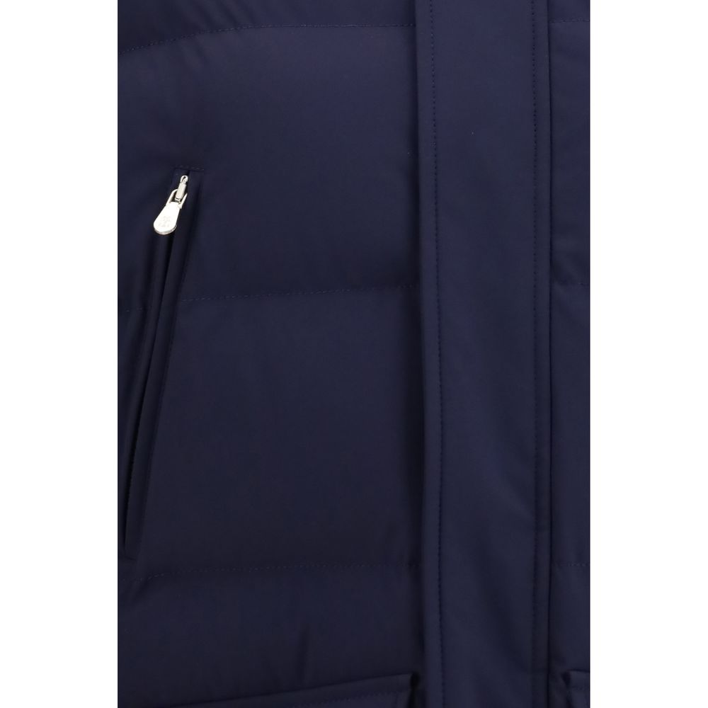 Blue Goose Down Full-Length Jacket