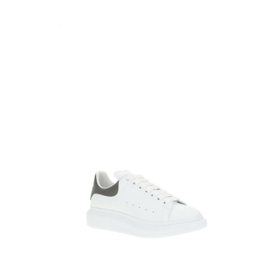 White Calf Leather Bos Taurus Platform Sneakers