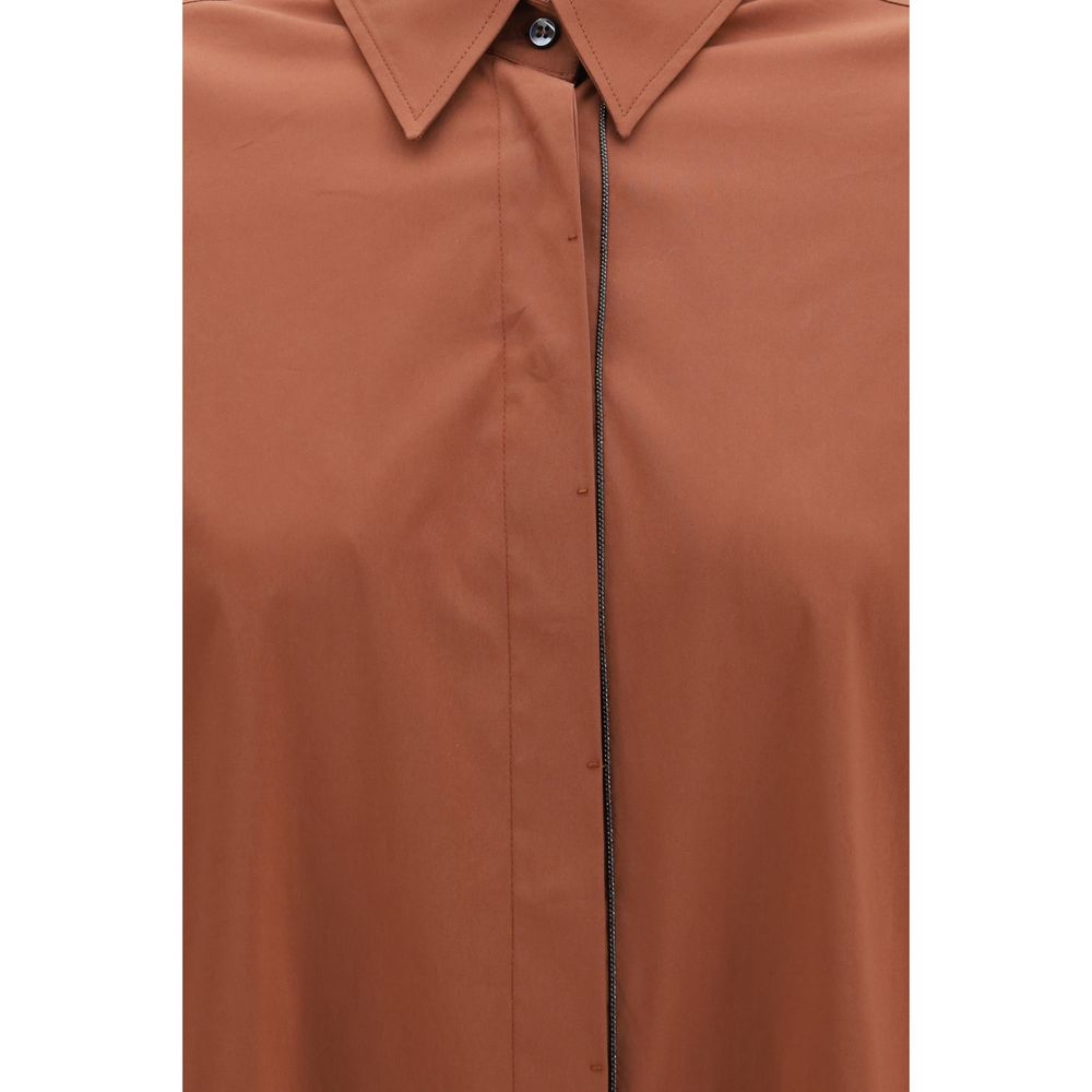 Brown Cotton Shirt