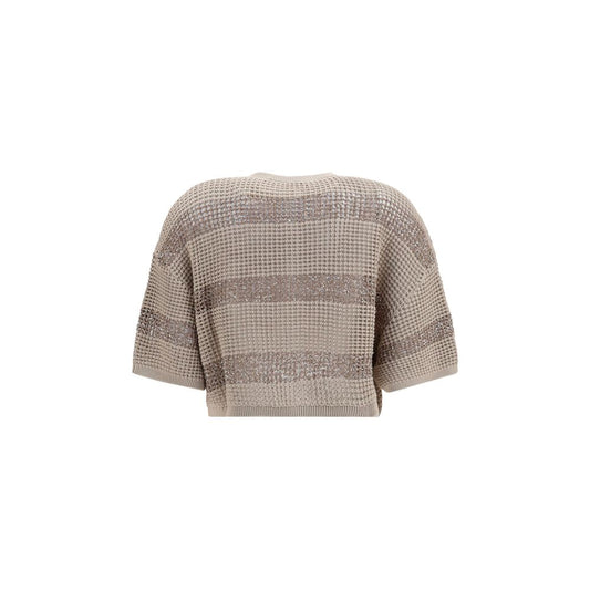 Beige Cotton Cardigan